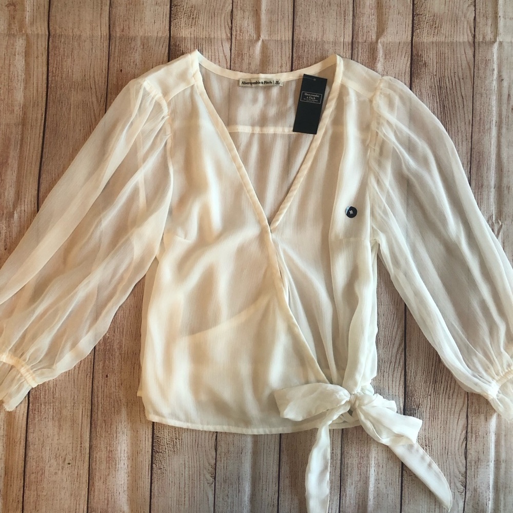 Abercrombie Tie Front Blouse
